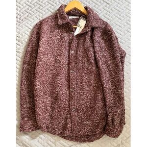 Maroon Button-Up Shirt- Urban Outfitters- Size Small